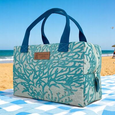 Ice cube S insulated bag, "Caledonia" celadon