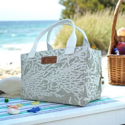Ice cube S insulated bag, "Caledonia" white