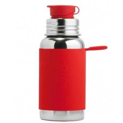 Botella deportiva Pura 550 ml + funda roja