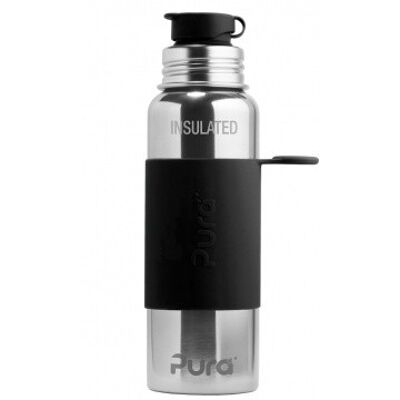 Bouteille de sport thermos Pura 650 ml + étui noir