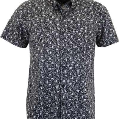 Cool Blue short-sleeved shirt patterned - SEK 399 - Black