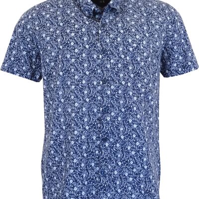 Cool Blue kortärmsskjorta mönstrad - 399 kr - Navy
