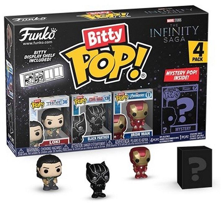 Confezione da 4 figurine Loki de Bitty POP!Meraviglia