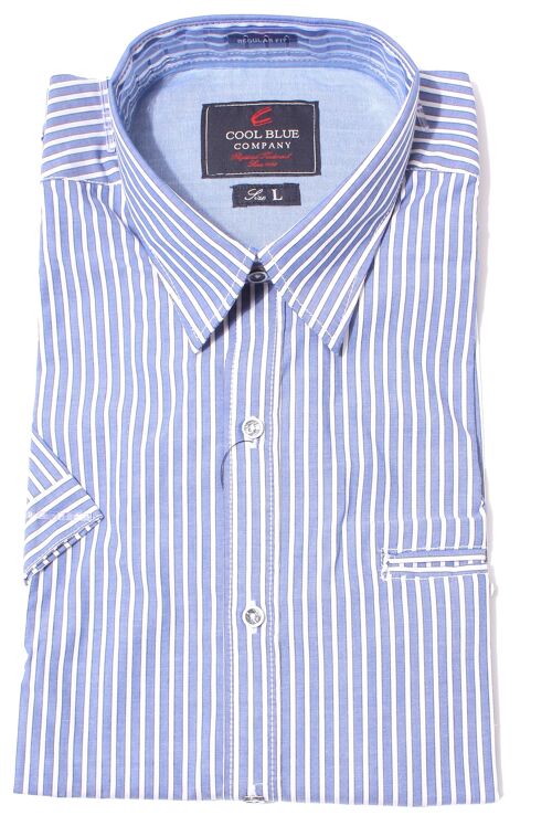 Cool Blue kortärmsskjorta randig - 399 kr