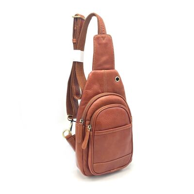 Bolso bandolera en piel auténtica, para hombre, art. VE4817