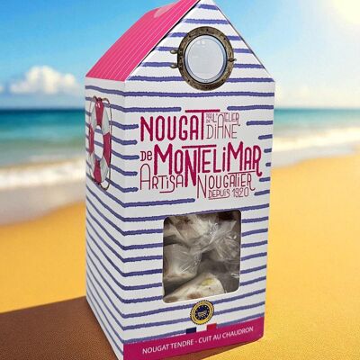Turrón "Marinière" Montélimar IGP suave Cabina de playa 120g