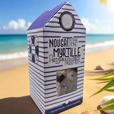Nougat "Marinière" Soft Blueberry Beach Cabin 120g