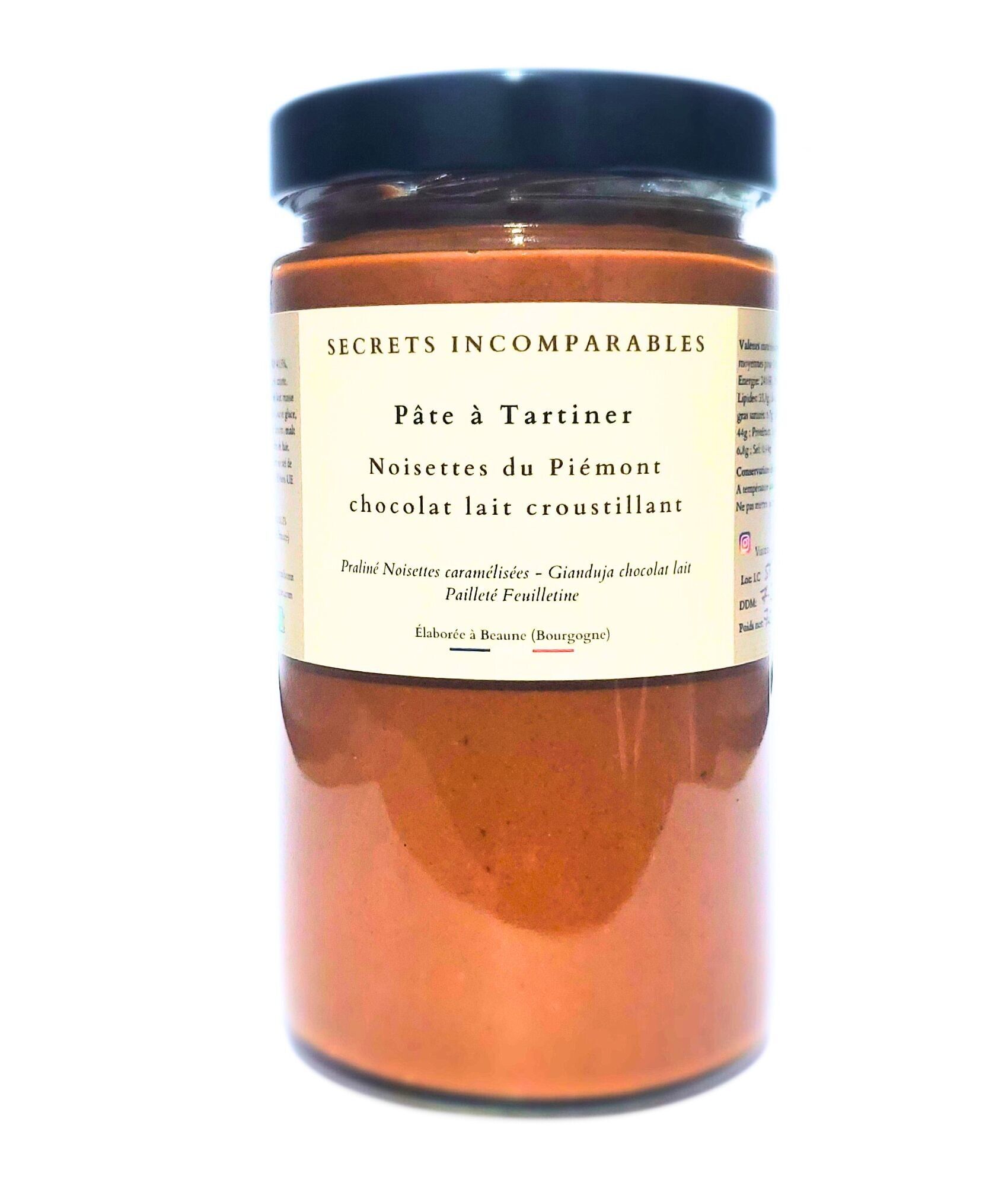 Crema de avellanas Piedmont, chocolate con leche, crujiente, 720 g