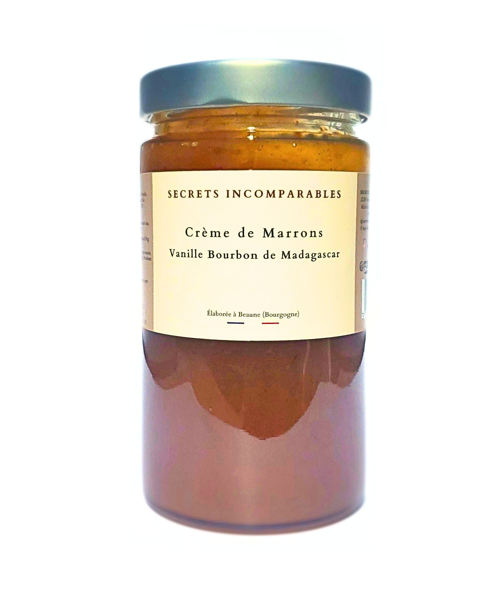 Crema de castañas con vainilla Bourbon de Madagascar 740g