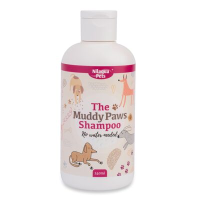 Nilaqua Pets Muddy Paws - Shampoo per animali domestici da 240 ml per zampe sporche e sporche