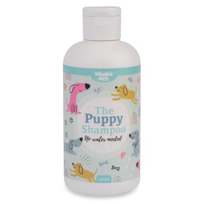 Shampooing doux pour chiots Nilaqua Pets - Shampooing à enlever avec une serviette 240 ml