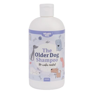 Shampooing doux pour chiens âgés Nilaqua Pets - Shampooing à enlever avec une serviette 500 ml