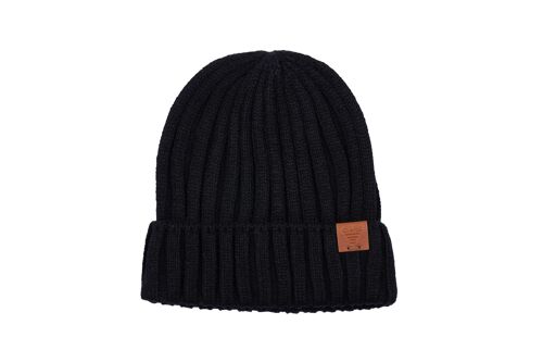 TinyTin – Urban Black Beanie | 100% Acrylic | Unisex One Size