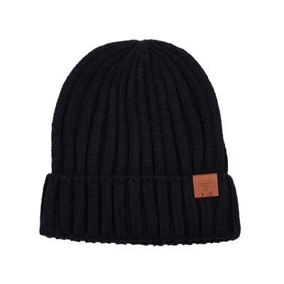 TinyTin – Berretto nero urbano | 100% acrilico | Taglia unica unisex