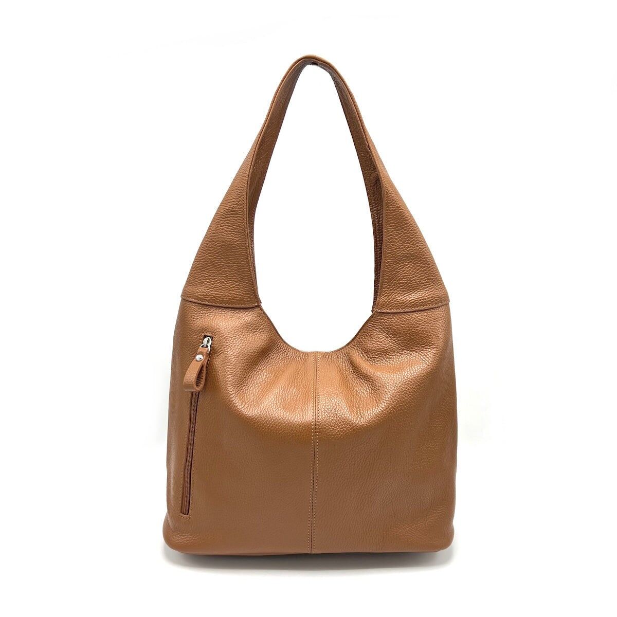 Borsa hobo in vera pelle, Made in Italy, art.112636