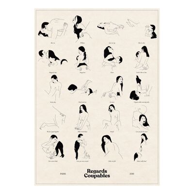 THE GOOD SEX 2019 #1 🖼️ PRINT A3 ILLUSTRATION GUILTY LOOKS