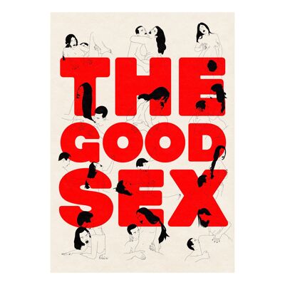 THE GOOD SEX TYPO 🖼️ PRINT A3 ILLUSTRATION REGARDS COUPABLES