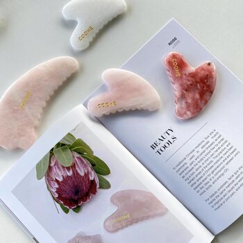 Quartz de fluorite rouge GUA SHA 3