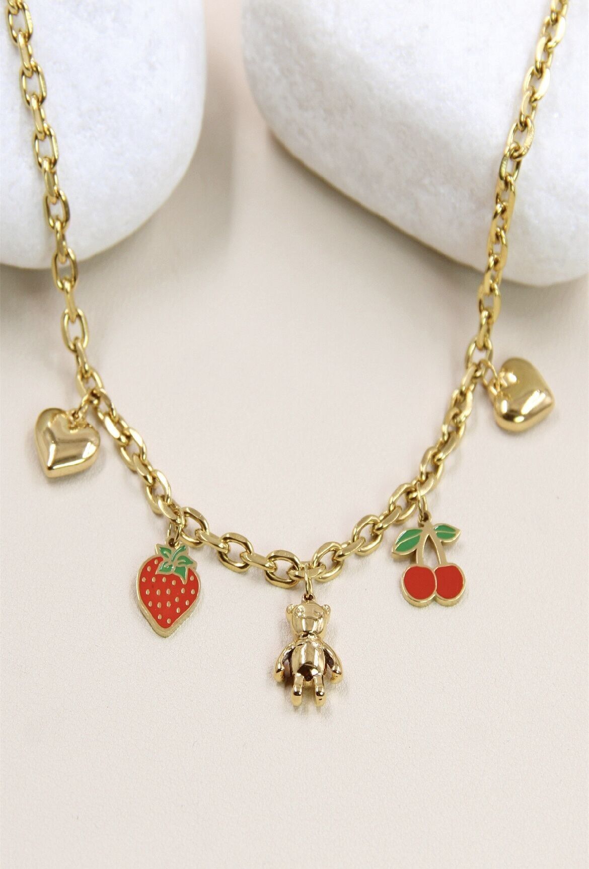 Collana con ciondolo in acciaio inossidabile - Ciondolo eclettico