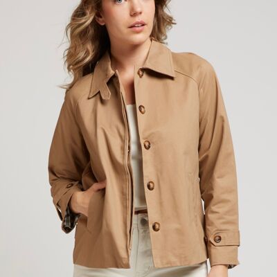 COLOMBE2 - Veste boutonnée coupe droite