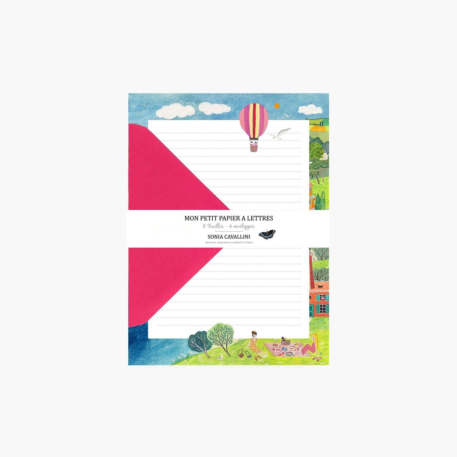 papier à lettres vacances en Italie
