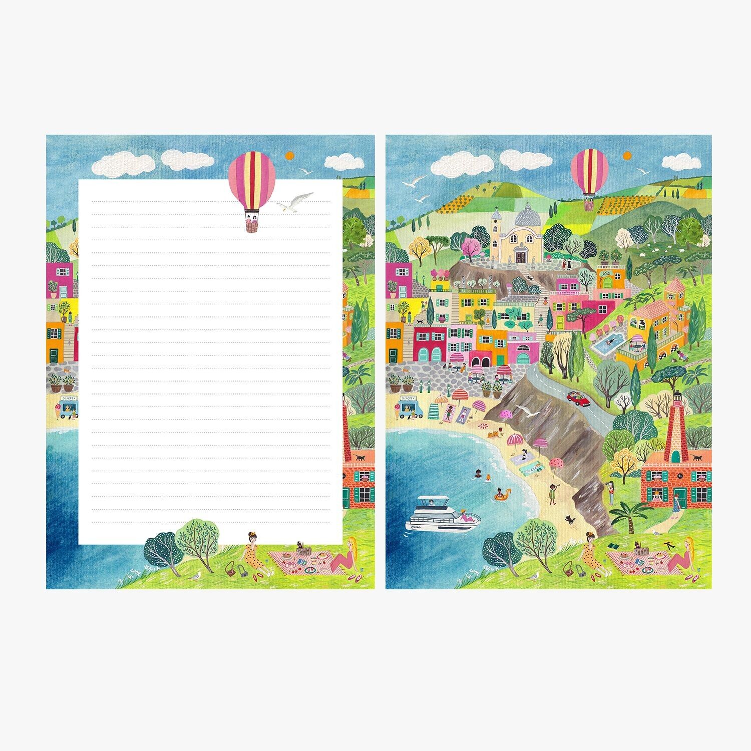 papier à lettres vacances en Italie