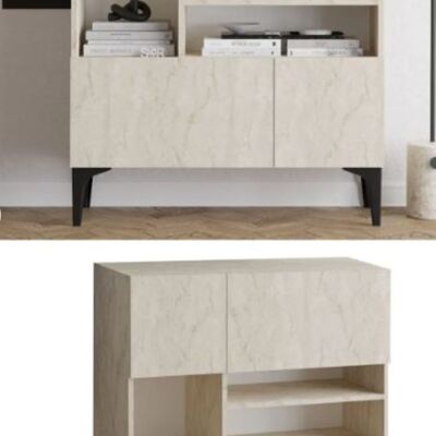 Decormet Krista Console – Travertini