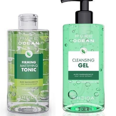 Sheida Pure Ocean Facial Cleansing Set - For Oily and Combination Skin