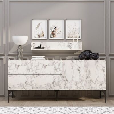 Consola Decormet Stella – Mármol de Carrara