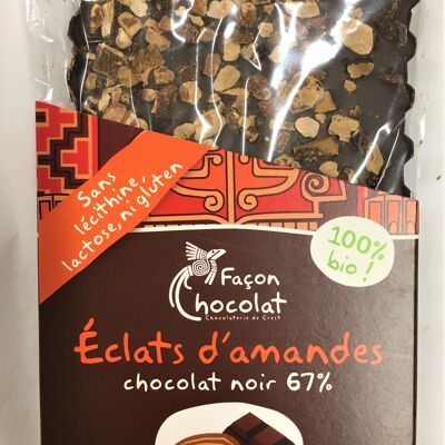 Tablette aux éclats d'amande, BIO, 100g