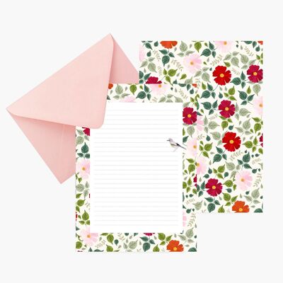 papier à lettres oiseau