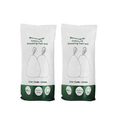 8 liter garbage bag with drawstring