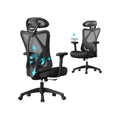 Office chair up to 150 kg, black