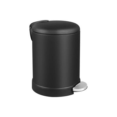 Pattumiera con coperchio nero