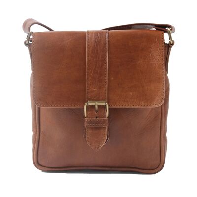 Light Brown Jacque Leather Crossbody bag