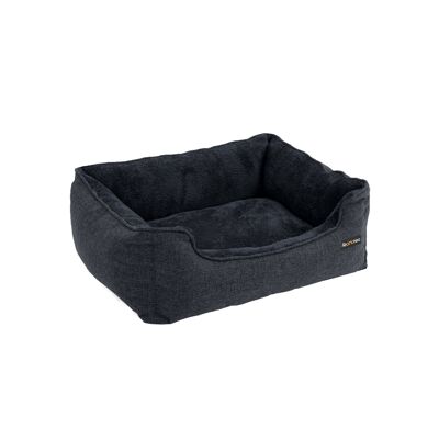 Panier pour chien avec housse amovible gris foncé
