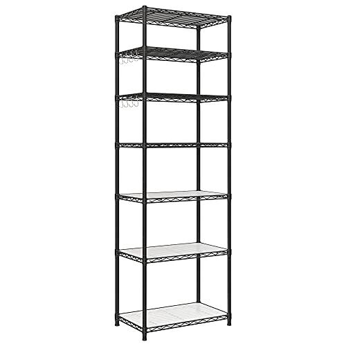 Zwarte kast met 7 niveaus