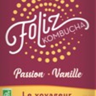 Kombucha Le voyageur : Passion & Vanille