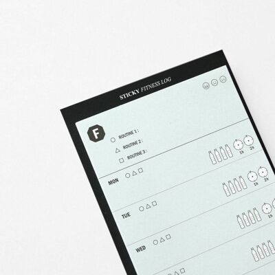 Iconic Sticky Pad - Journal de remise en forme