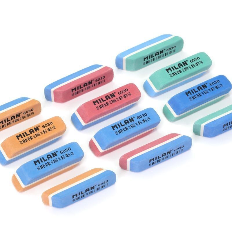 Gomme Nata® 6030 bicolore smussate Milan [Scatola da 30 colori fluorescenti]