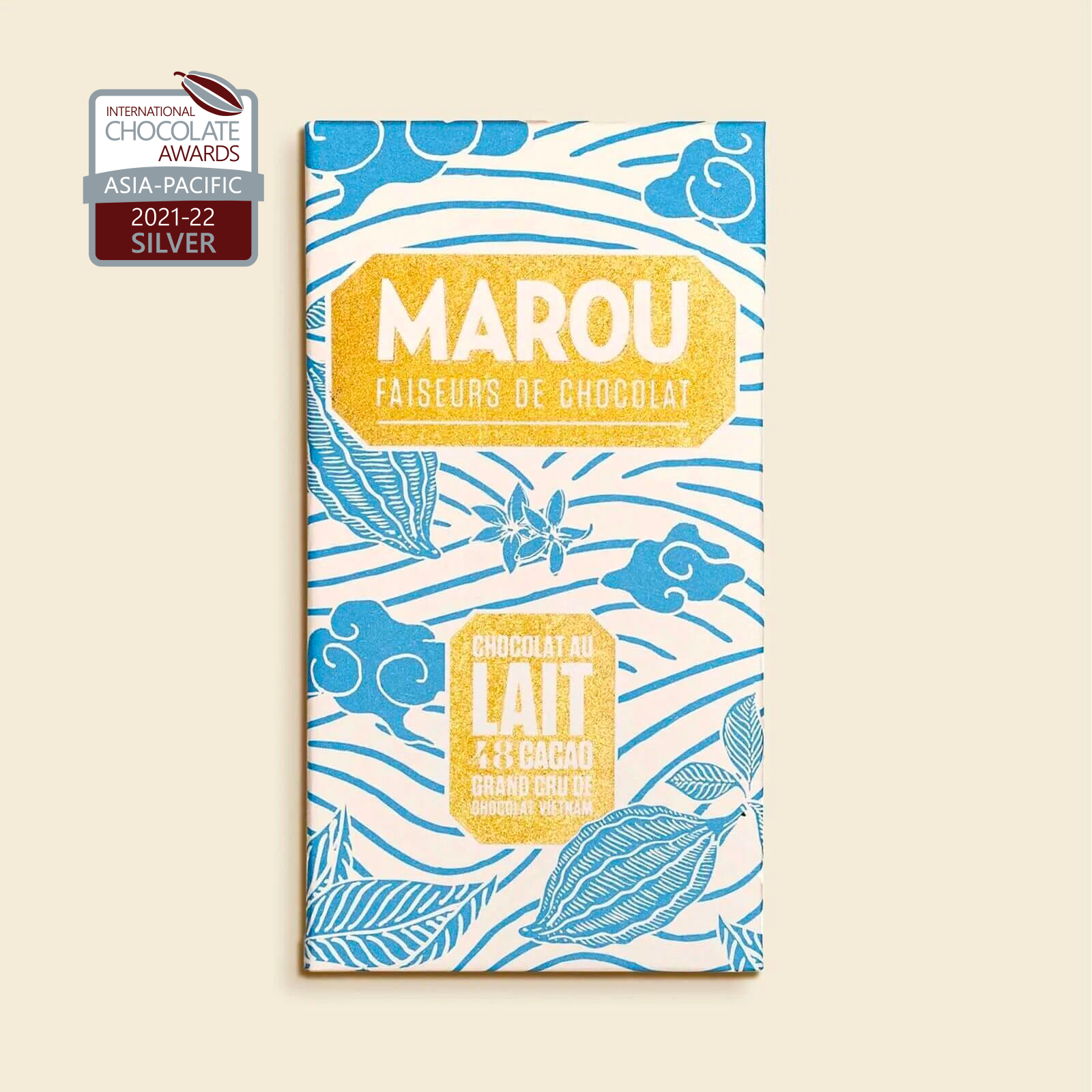 Milk Chocolate Bar 48% – 80 g – Grand Cru Vietnam – Elegant Sweetness