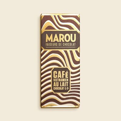 Mini Milk Chocolate Tablet 44% Vietnamese Coffee – 24 g – Grand Cru Vietnam – Recipe Inspired by Ca Phe Sua