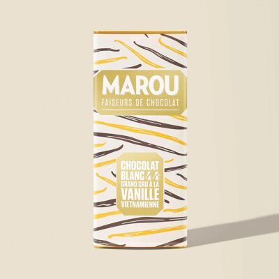 Mini Tablette Chocolat Blanc 44% Vanille Vietnamienne – 24 g – Crémeux Authentique