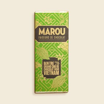 Mini Barra de Chocolate Negro 78% Ben Tre – 24 g – Grand Cru Vietnam – Cacao Intenso