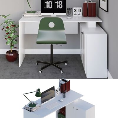 Decormet Başak Desk – White | Modern style