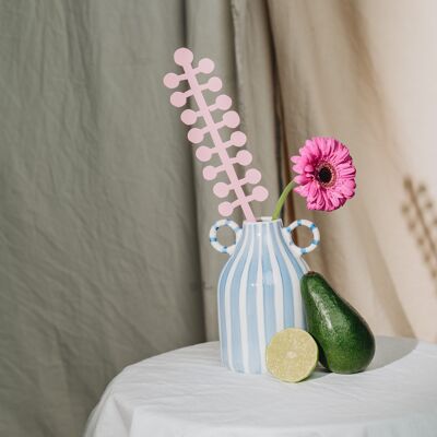 Mimosa - fleur en bois rose, décoration d'intérieur, décoration dopaminergique, intérieurs colorés