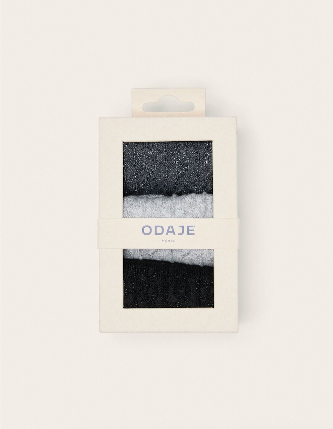 Confezione da 3 calzini - Cavi neri grigio argento