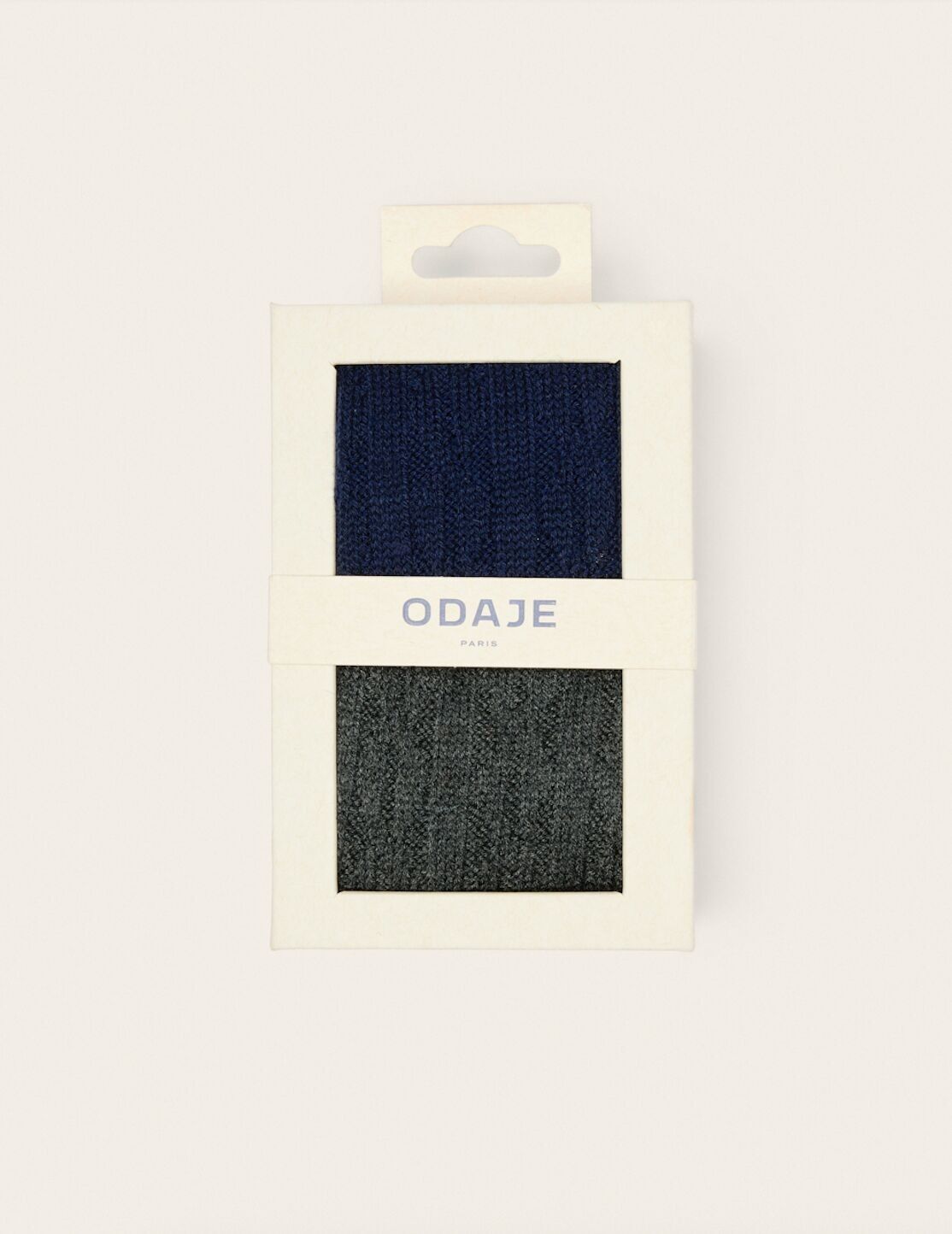 Confezione da 2 calzini - Punto treccia grigio blu navy