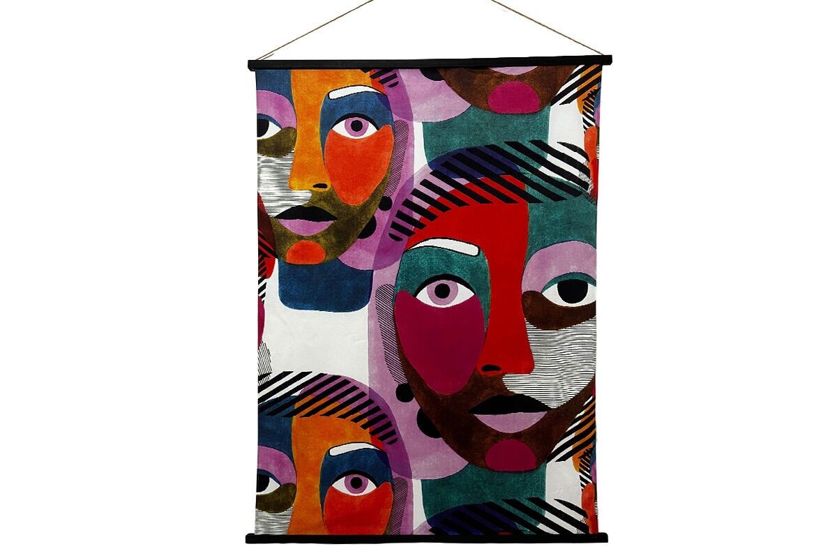 TA7005 - SUEDINE KAKEMONO LIENZO CARAS - GALERÍA