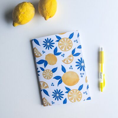 Libreta rayada y grapada - Limones - A5